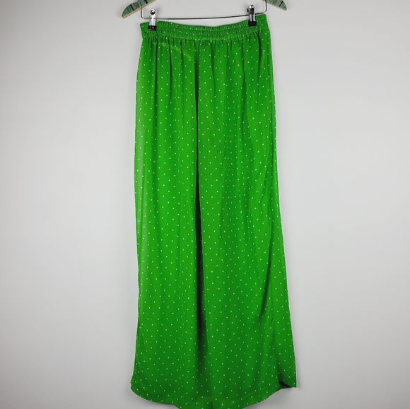 Sam & Libby Sheer Polka Dot Palazzo Pants Sz M - Picture 2 of 6